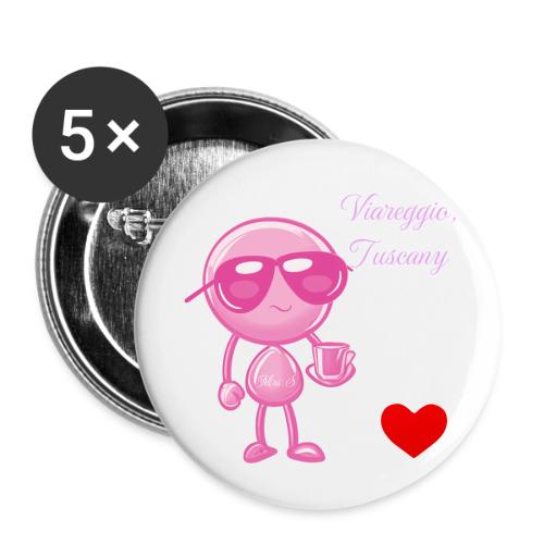 Smoon City_Viareggio Tuscany Pink - Buttons small 1'' (5-pack)