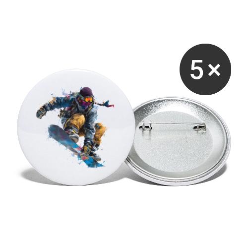 Snowboarding: Splash of Speed - Buttons small 1'' (5-pack)