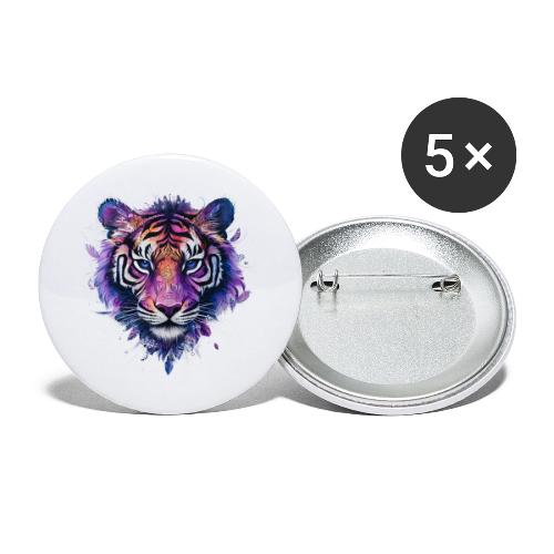 Mystic Violet Tiger - Buttons small 1'' (5-pack)