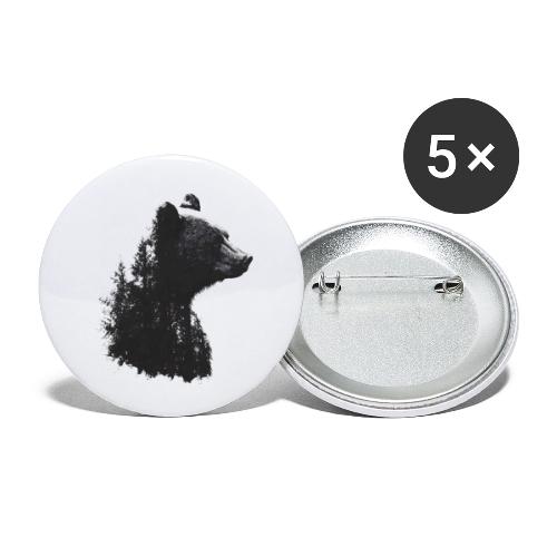 Forest Within the Bear - Buttons small 1'' (5-pack)