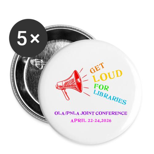 OLA PNLA 2026 square logo color transparent - Buttons small 1'' (5-pack)
