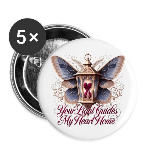 Your Light Guides My Heart HomeGifts T-Shirt - Buttons small 1'' (5-pack)