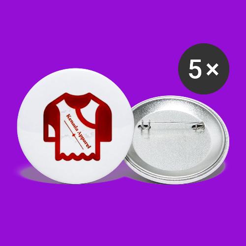 Kenada Logo white spray - Buttons small 1'' (5-pack)