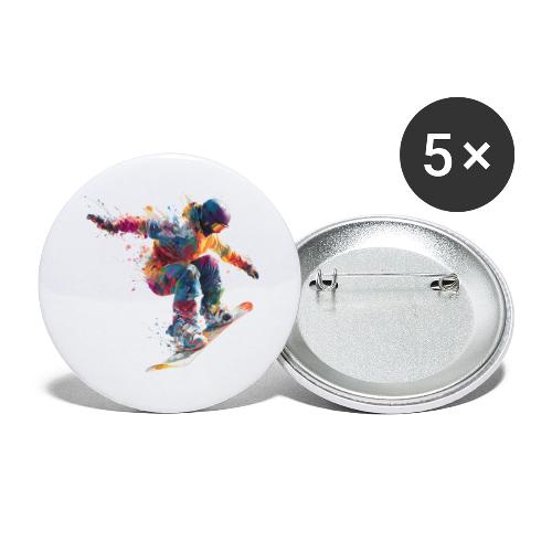 Snowboarding: Frozen Flight - Buttons small 1'' (5-pack)