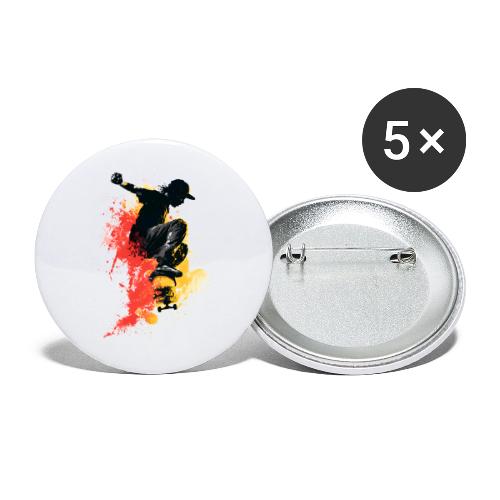 Skateboarding: Splash of Motion - Buttons small 1'' (5-pack)