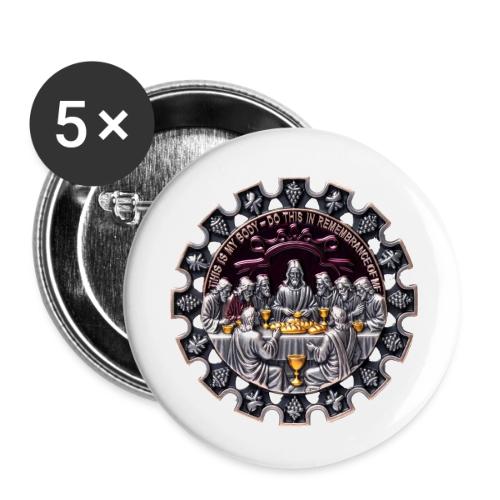 Last Supper Communion T Shirt, Faith Gift - Buttons small 1'' (5-pack)