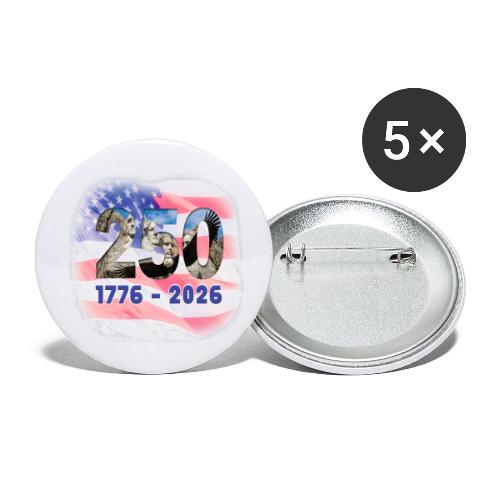 1776 - 2026 | 250 Years USA - Buttons small 1'' (5-pack)