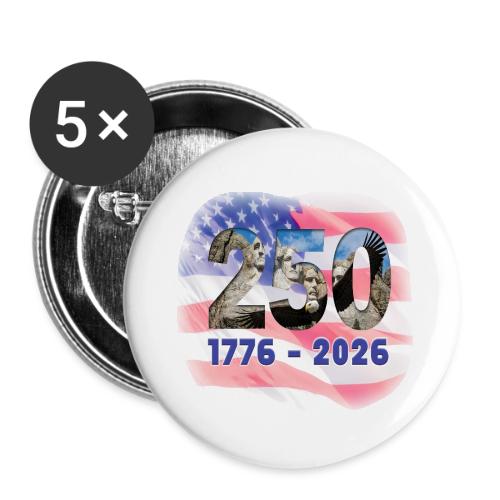 1776 - 2026 | 250 Years USA - Buttons small 1'' (5-pack)