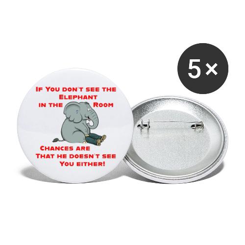 Elephant in the Room Meme - Buttons small 1'' (5-pack)
