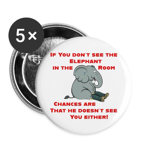 Elephant in the Room Meme - Buttons small 1'' (5-pack)