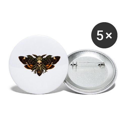 Cthulhu Moth Skull - Buttons small 1'' (5-pack)