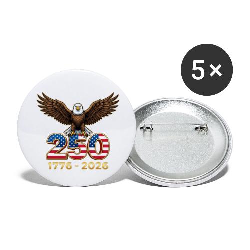 Eagle 250th Anniversary 1776-2026 - Buttons small 1'' (5-pack)