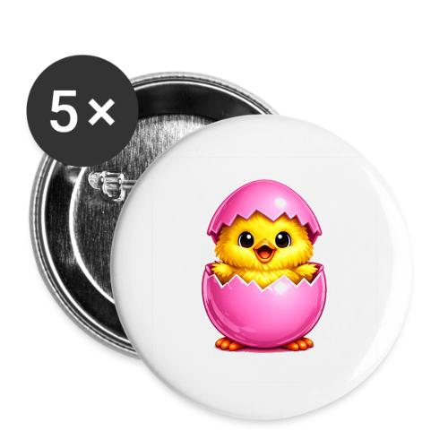 Easter Chick Pink - Buttons small 1'' (5-pack)