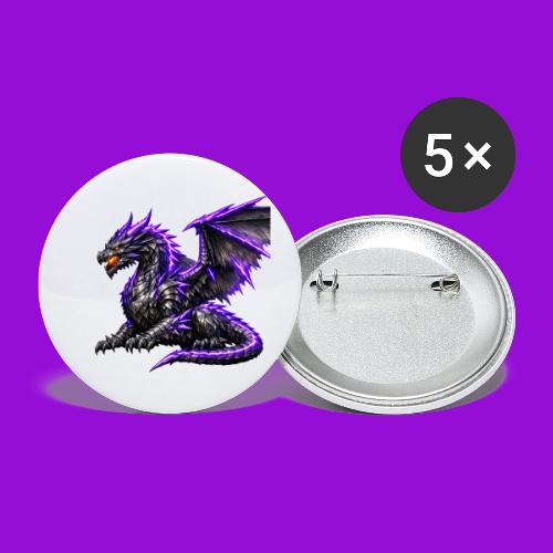 Neon Dragon at Rest - Buttons small 1'' (5-pack)