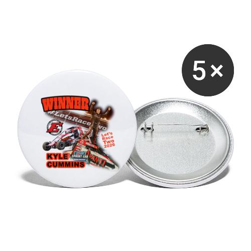 Kyle Cummins #LetsRaceTwo Winner - Buttons small 1'' (5-pack)
