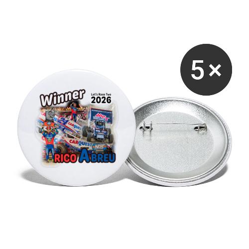 Rico Abreu #LetsRaceTwo Winner - Buttons small 1'' (5-pack)