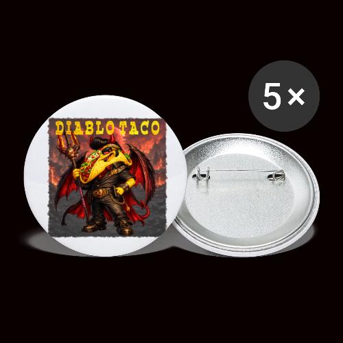 The Diablo Taco Spicy Demon Character - Buttons small 1'' (5-pack)