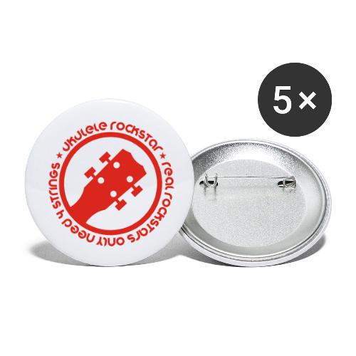 Ukulele Rockstar - Buttons small 1'' (5-pack)