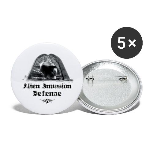 Alien Invasion Defender 5 - Buttons small 1'' (5-pack)