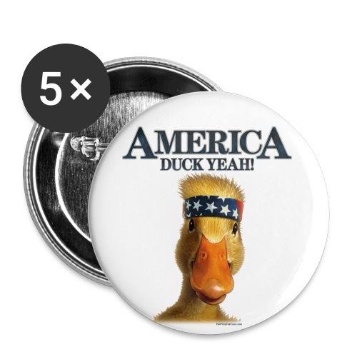 America, Duck Yeah! Shirt - Buttons small 1'' (5-pack)
