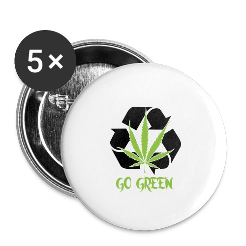 Go Green - Buttons small 1'' (5-pack)