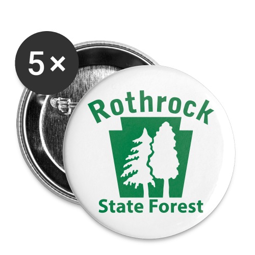 Rothrock State Forest Keystone (w/trees) - Buttons small 1'' (5-pack)