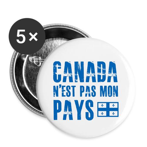 Canada pas mon pays - Lot de 5 petits badges (1 po)