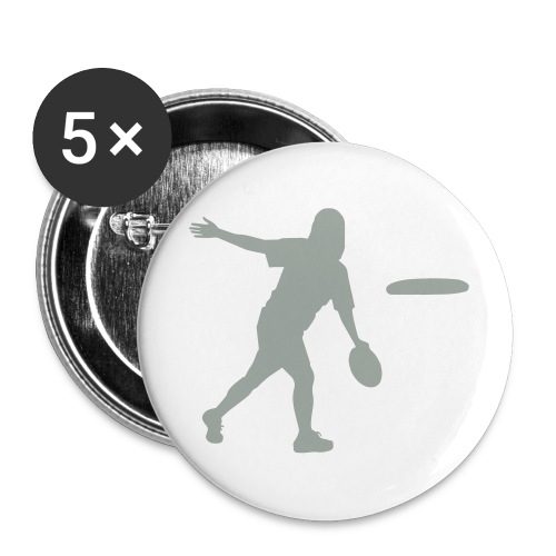 Ultimate Frisbee Hat: Backhand Silhouette - Buttons small 1'' (5-pack)