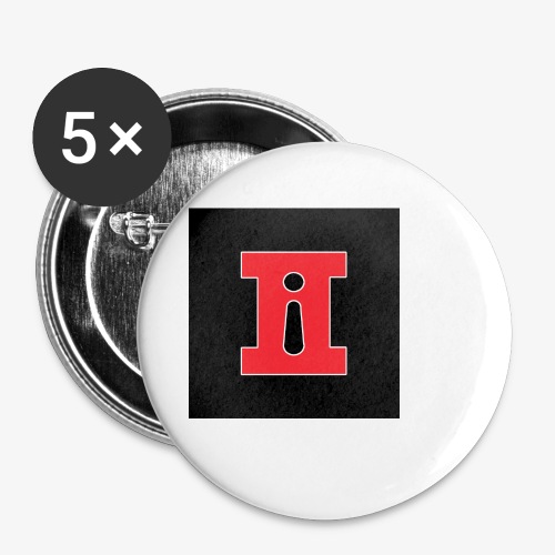 ii Black - Buttons small 1'' (5-pack)
