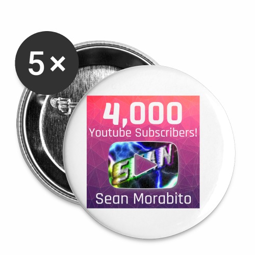 4000 Subs edited - Buttons small 1'' (5-pack)
