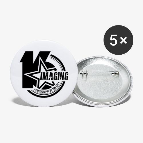 16IMAGING Badge Black - Buttons small 1'' (5-pack)