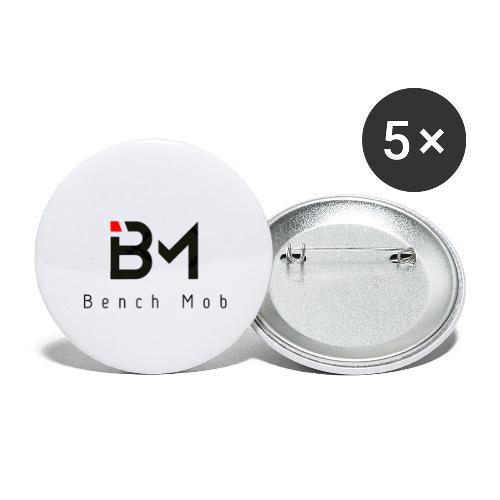 Bench Mob Logo (black) - Buttons small 1'' (5-pack)