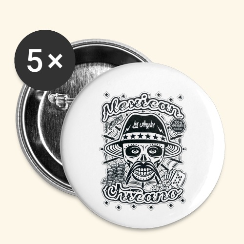 Mexican Chicano BW Ramirez - Buttons small 1'' (5-pack)