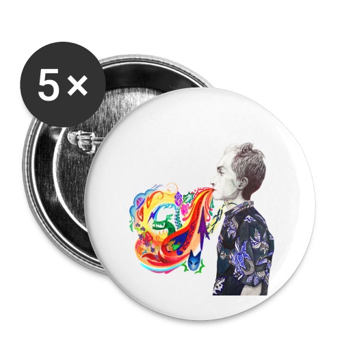 Breathe Cover Art - Buttons small 1'' (5-pack)