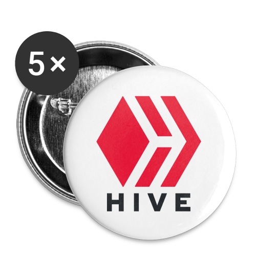 Hive Text - Buttons small 1'' (5-pack)