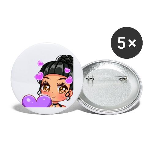 Love Emote - Buttons small 1'' (5-pack)