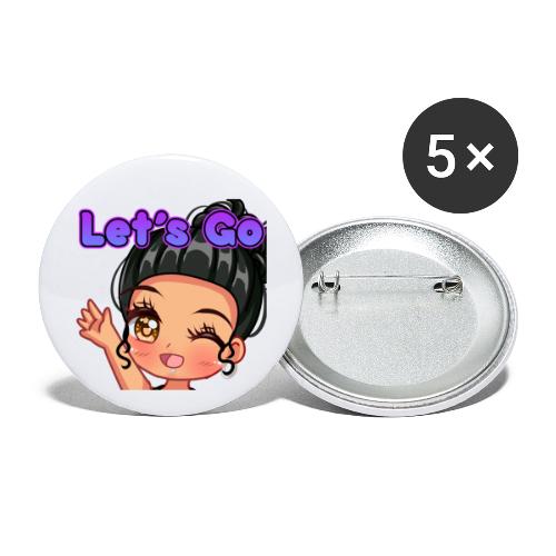 Let’s Go Emote - Buttons small 1'' (5-pack)