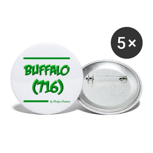 BUFFALO 716 GREEN - Buttons small 1'' (5-pack)