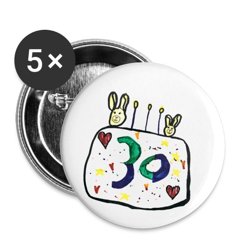 30 llamas - Buttons small 1'' (5-pack)