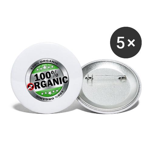 100% Organic - Buttons small 1'' (5-pack)