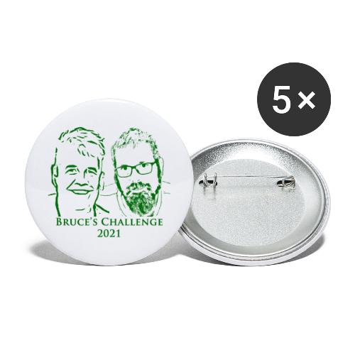 Bruces Challenge Dark Green Clear 2021 - Buttons small 1'' (5-pack)