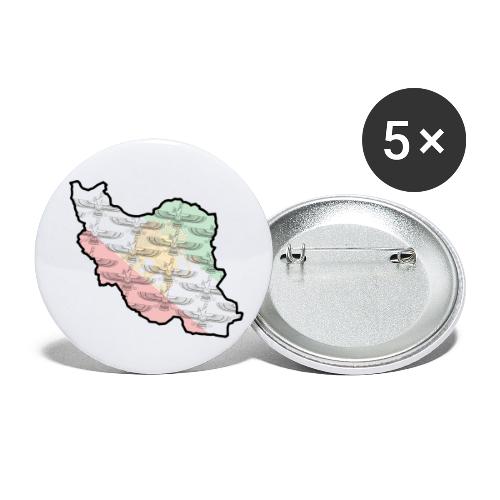 Iran Flag Faravahar - Buttons small 1'' (5-pack)