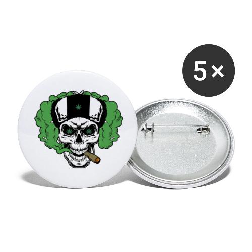 skull smoke cloud 2 - Buttons small 1'' (5-pack)