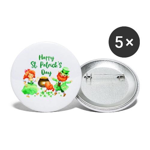 St Patrik's Day - Buttons small 1'' (5-pack)