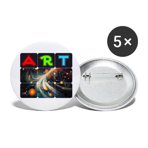 Swirls of Colorful Art - Buttons small 1'' (5-pack)