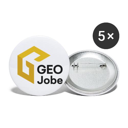 GEO Jobe Logo 2024 Final Stacked padded darkg - Buttons small 1'' (5-pack)