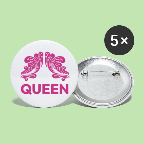 Queenlisse™ Signature Crown T-Shirt – Elegant - Buttons small 1'' (5-pack)