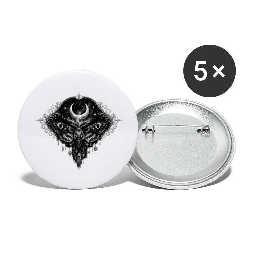 Crescent Moth - Buttons small 1'' (5-pack)
