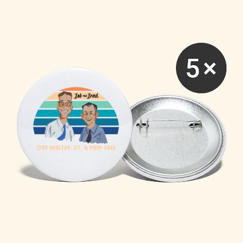 Vintage Stay healthy - Buttons small 1'' (5-pack)