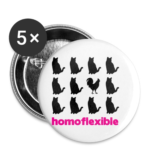 Homoflexible Female - Buttons small 1'' (5-pack)